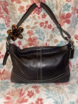 Vintage Coach Black Leather Hamilton