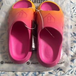 New Baseball Lifestyle 101 Bl101 Pink Lemonade Slides 