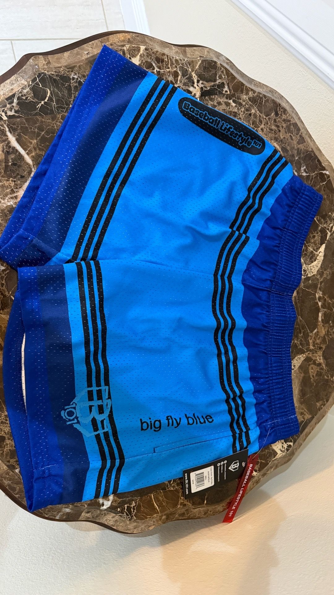 NEW Baseball Lifestyle 101 Men’s 5” Blue Crayon Shorts Men Small NEW