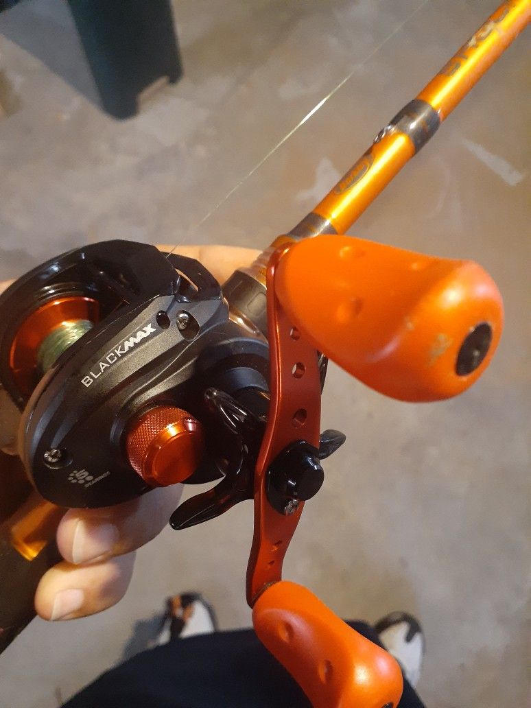Abu Garcia Baitcaster & Berkley Rod