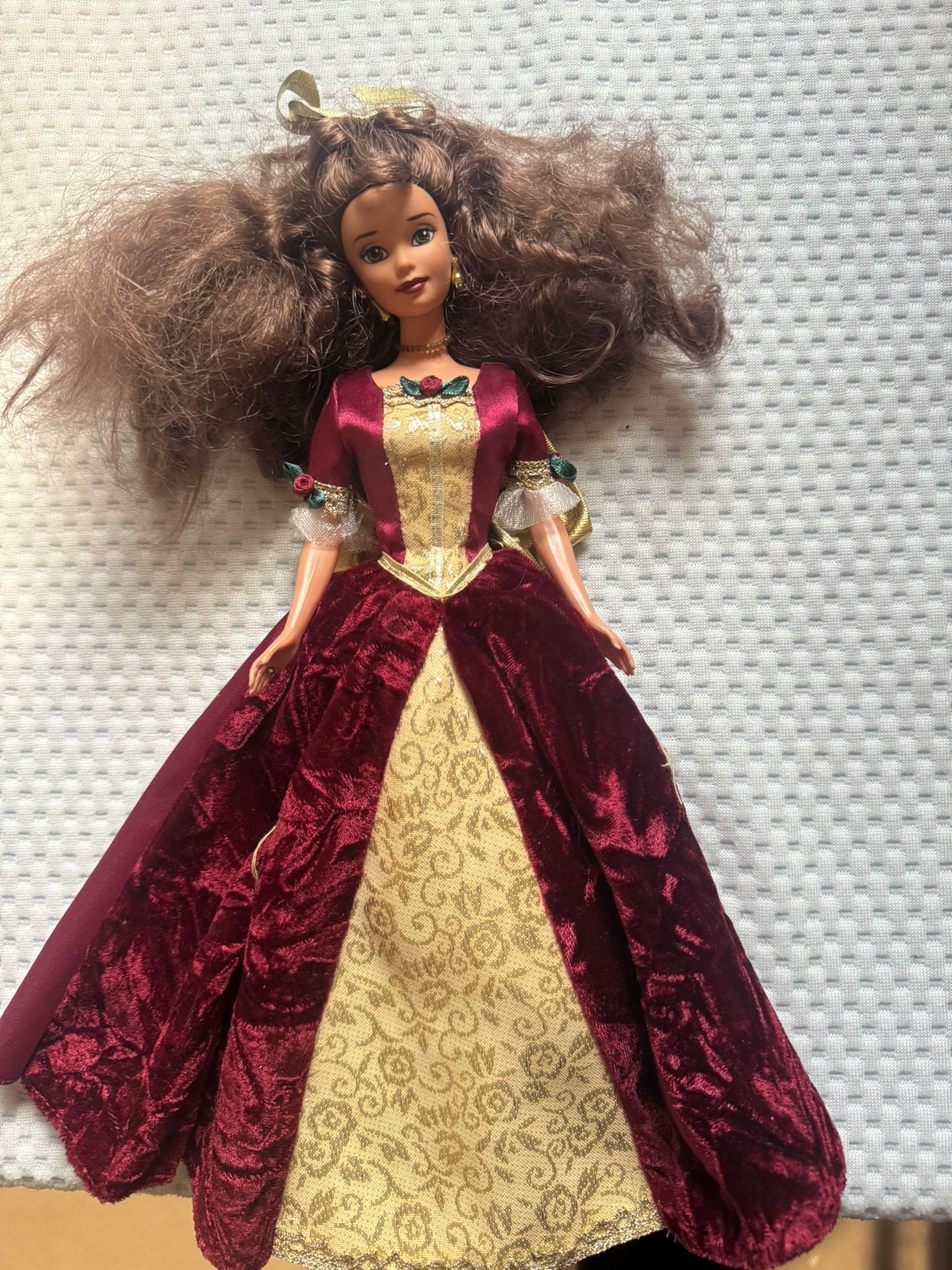 1997 Holiday Princess Belle Doll from Disney's Beauty and the Beast, Mattel #16710