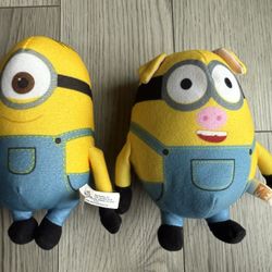 Despicable Me Minions Plush Stuart 7” And Stuart Pig 7” Officially Licensed