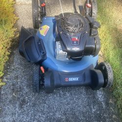 SENIX 21" 140cc 4-Cycle Briggs & Stratton Engine Gas Push Lawn Mower With 2-In-1 Mulching, Side Discharge