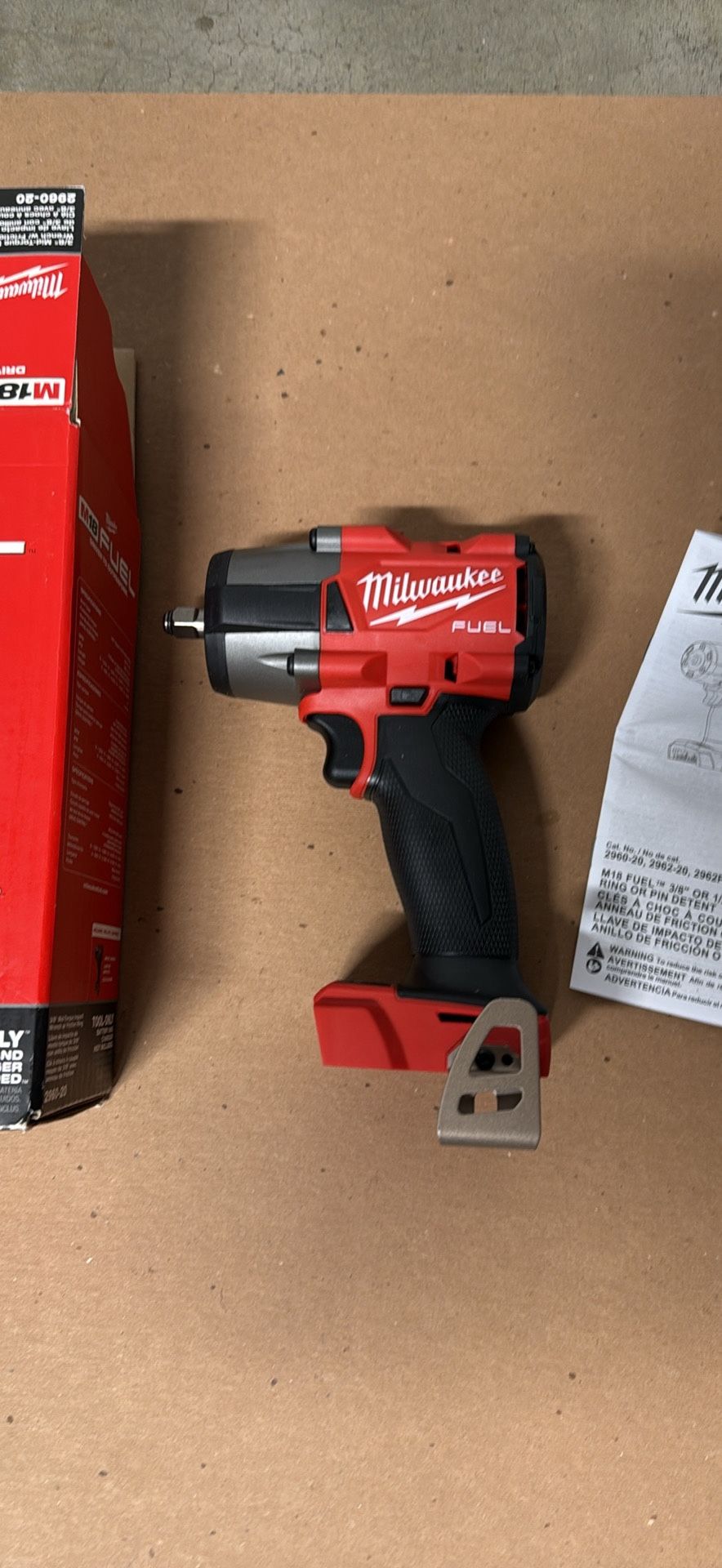 New Milwaukee M18 Fuel 3/8” Impact Wrench