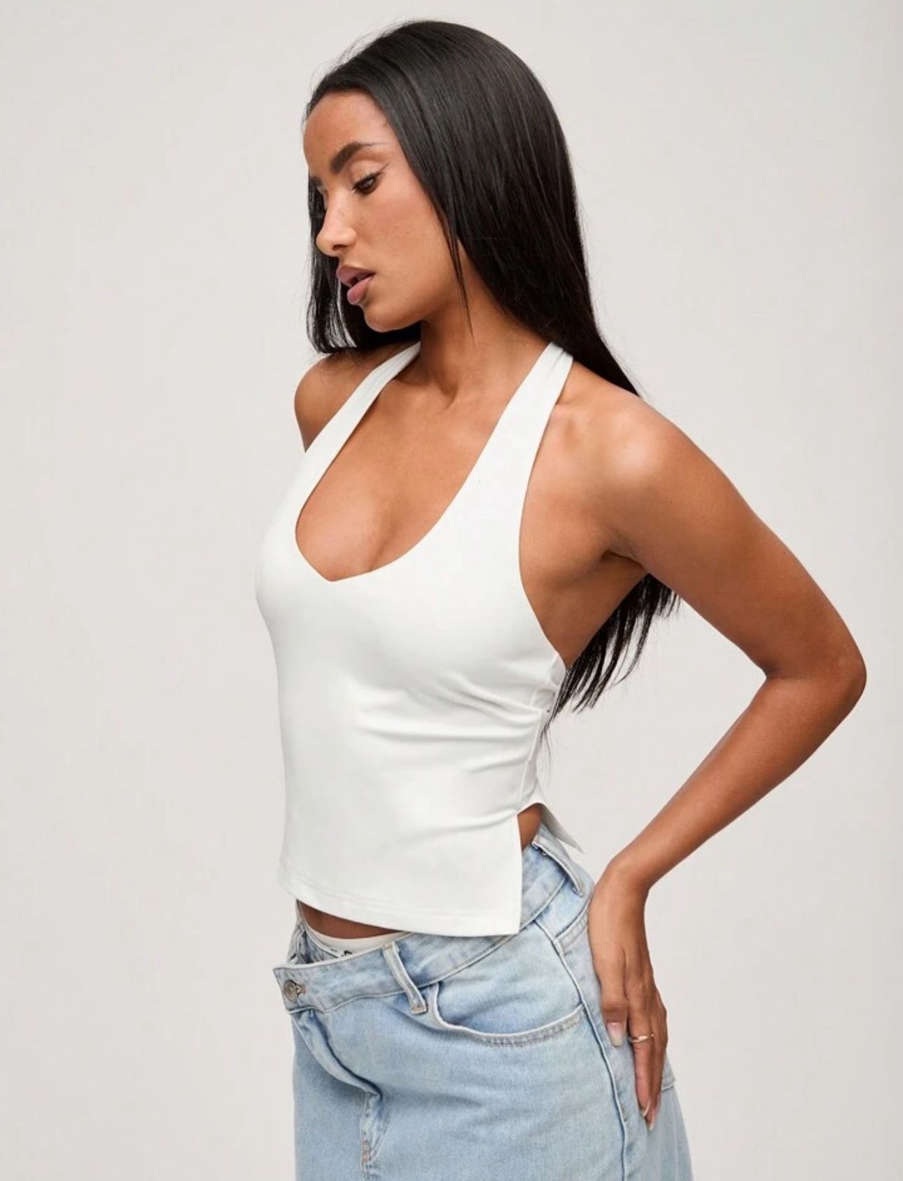 Halter neck crop tops