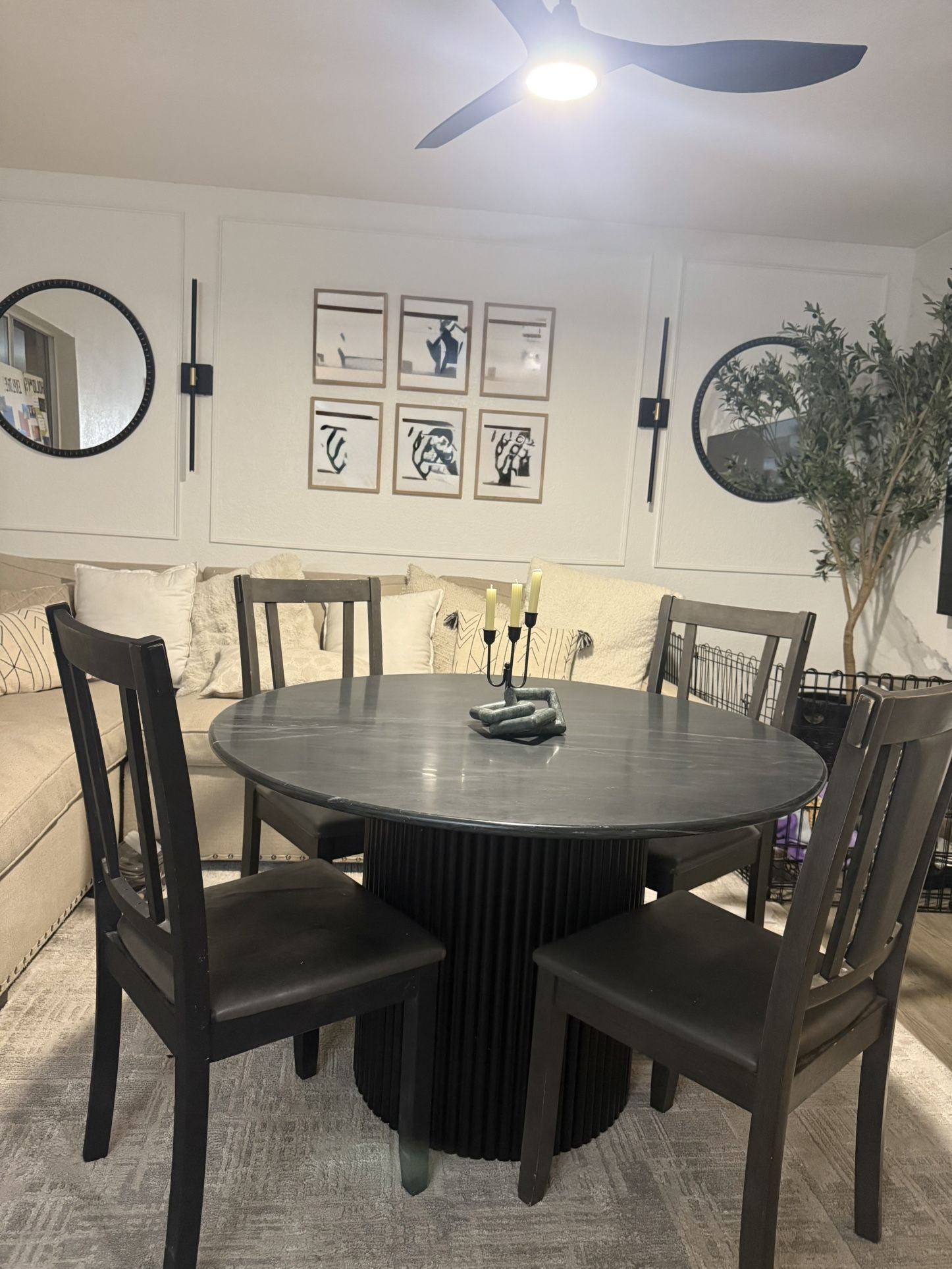 Real Marble Dining Table