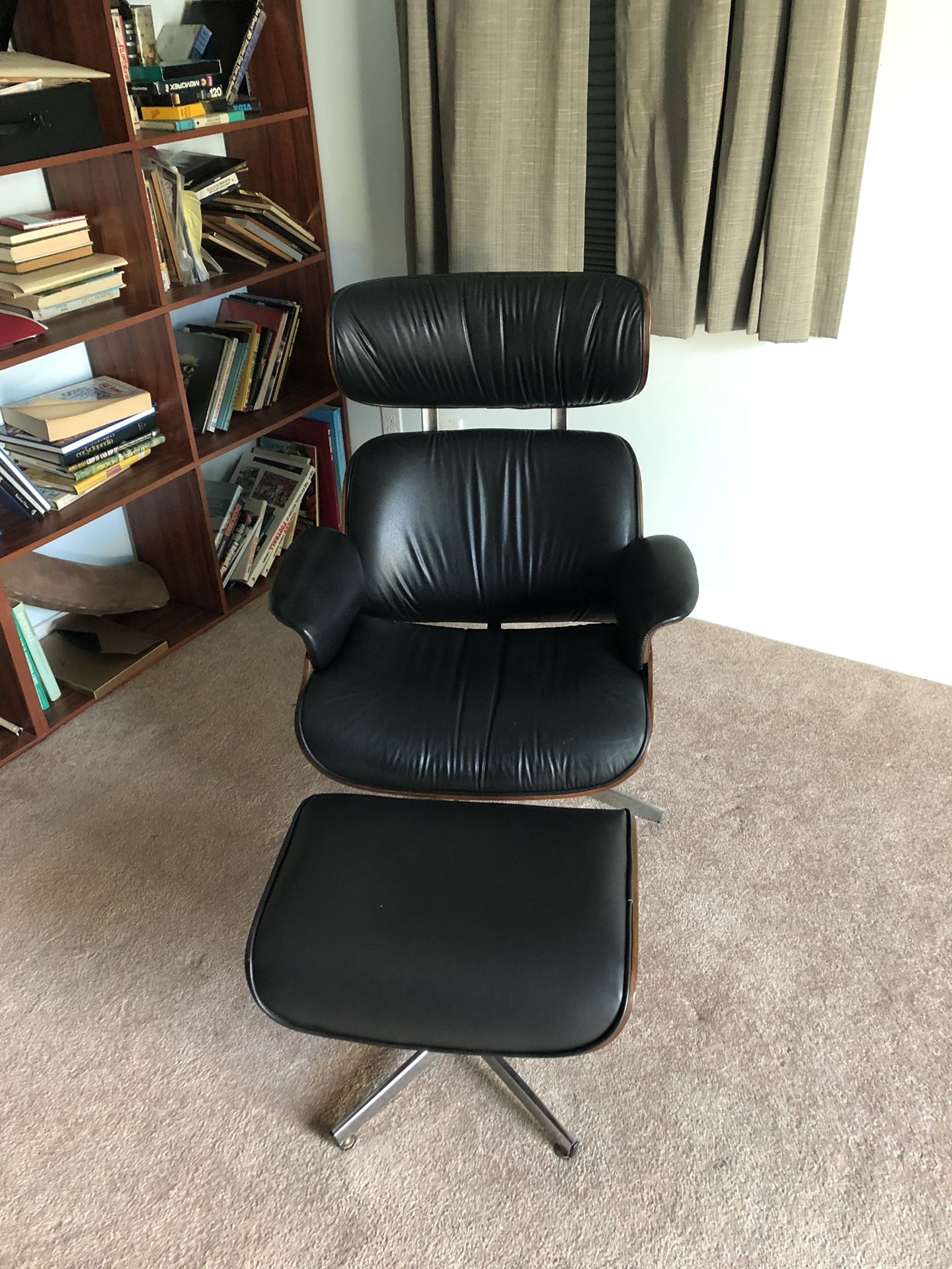 Vintage 1960s C.F.A. Eames Lounge Chair & Ottoman