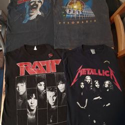 Vintage 80's Original Band Tour / Concert Shirts 