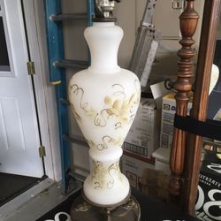 Vintage Milk Glass Lamp