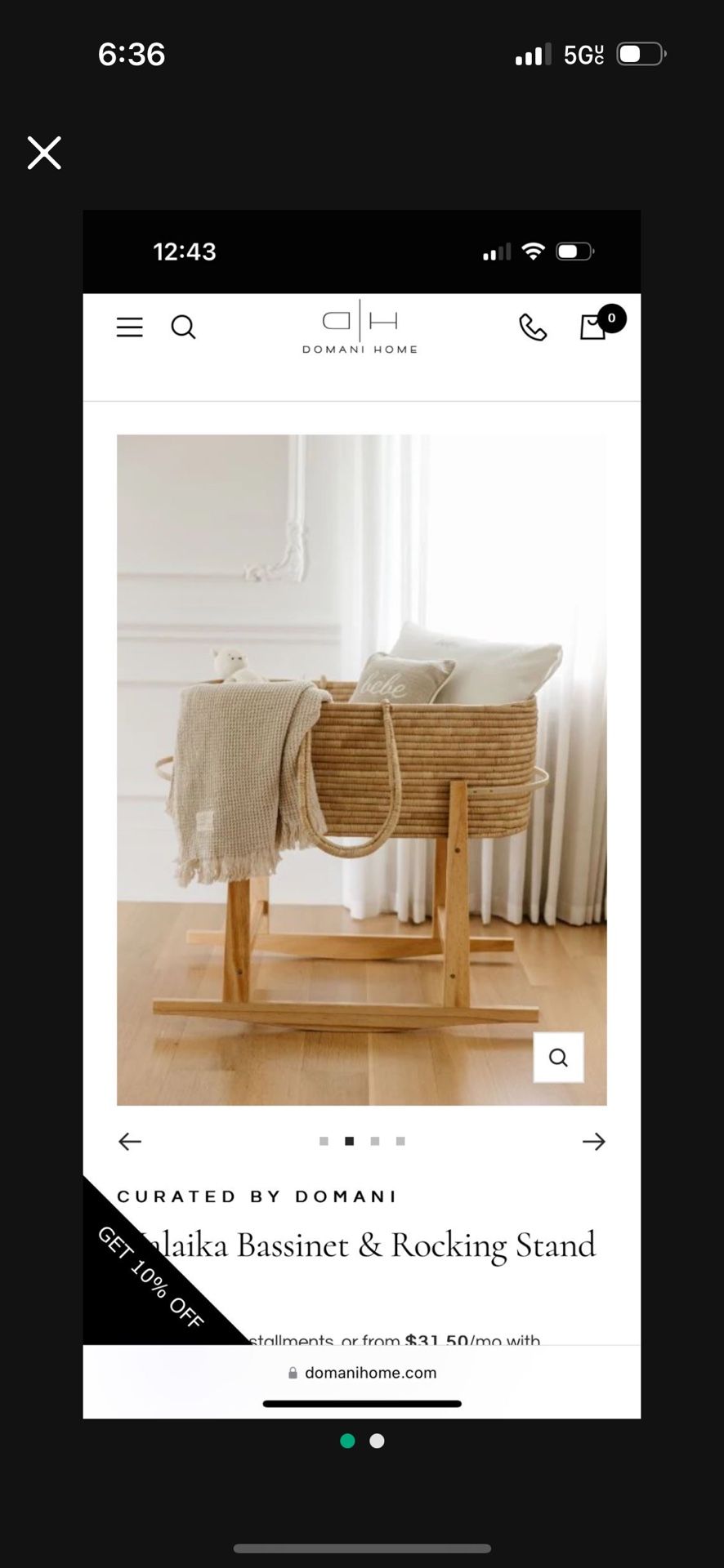 Brand New Design Dua Bassinet