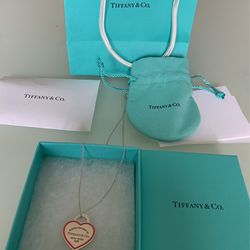Tiffany & Co. Heart Tag Pendant Necklace 