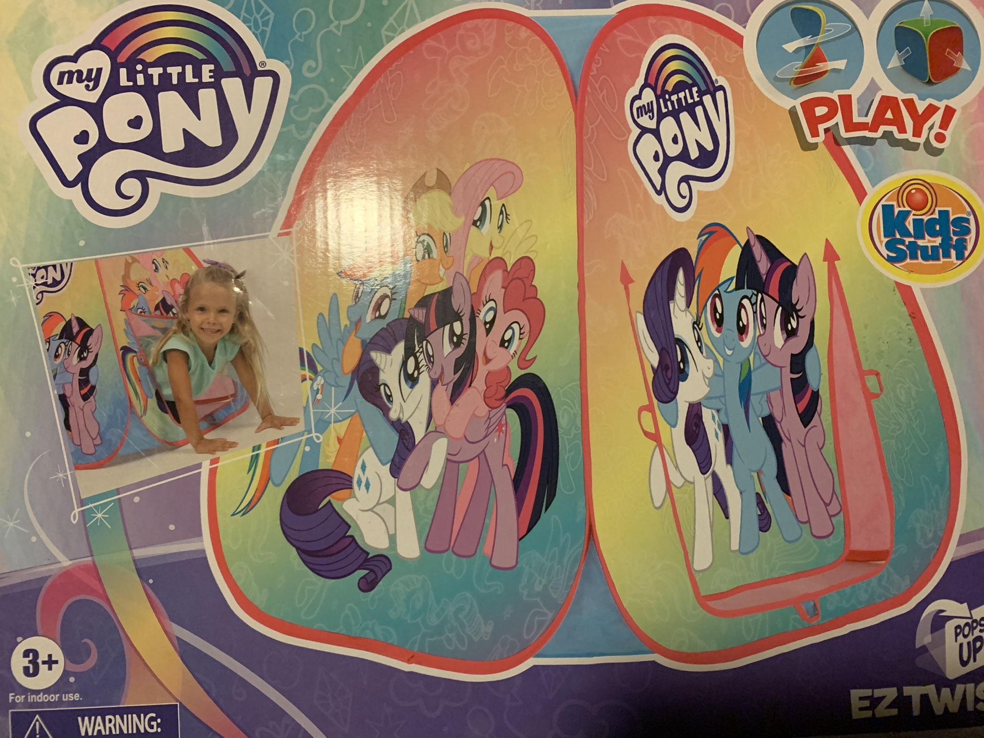 My Little Pony Pop-Up Play Tent. Folds Down For Easy Storage.