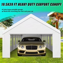 Heavy Duty Carport, Spacious 20x40 Outdoor Shelter Portable Garage, Waterproof Canopy with Easy Assembly & All-Weather Protection