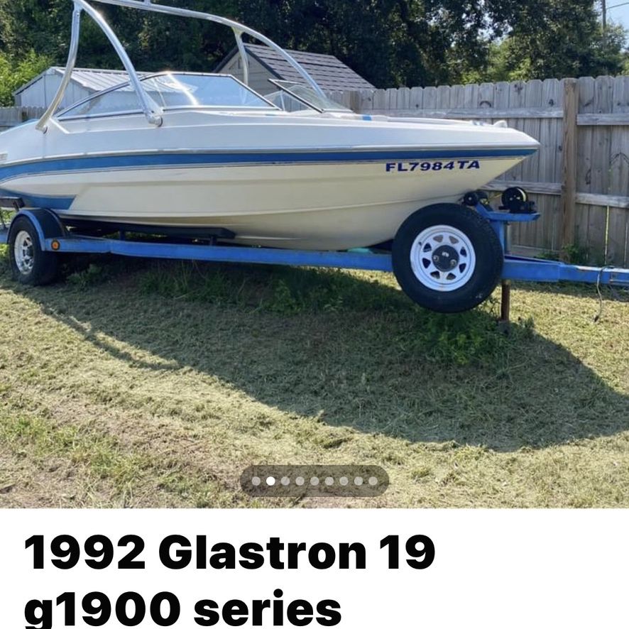 1992 Glaston G1900 Series  Boat For Sale With Trailer 