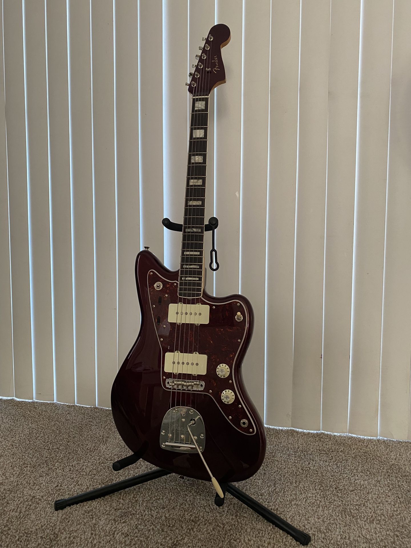 2025 Fender Jazzmaster Troy Van Leeuwen Oxblood Electric Guitar