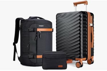 Brand New 3-Piece Luggage Set – 20” Carry-On + Backpack + Toiletry Bag