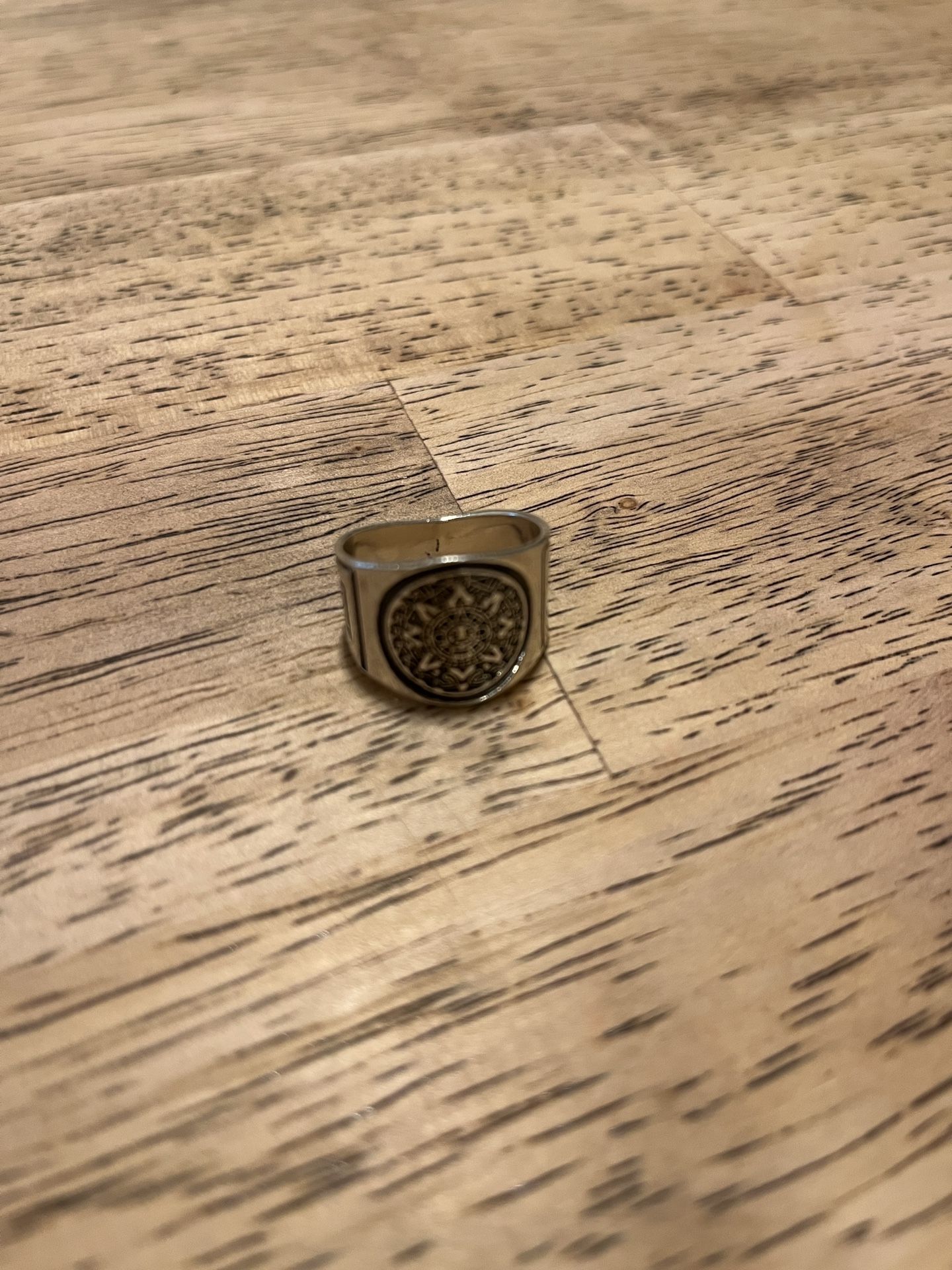 Silver Ring Mayan Calendar