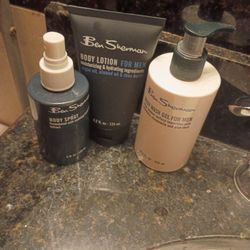 Men Lotion Spray And Body Wash Gel 