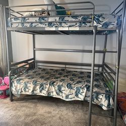 IKEA Gray Metal Bunk beds 