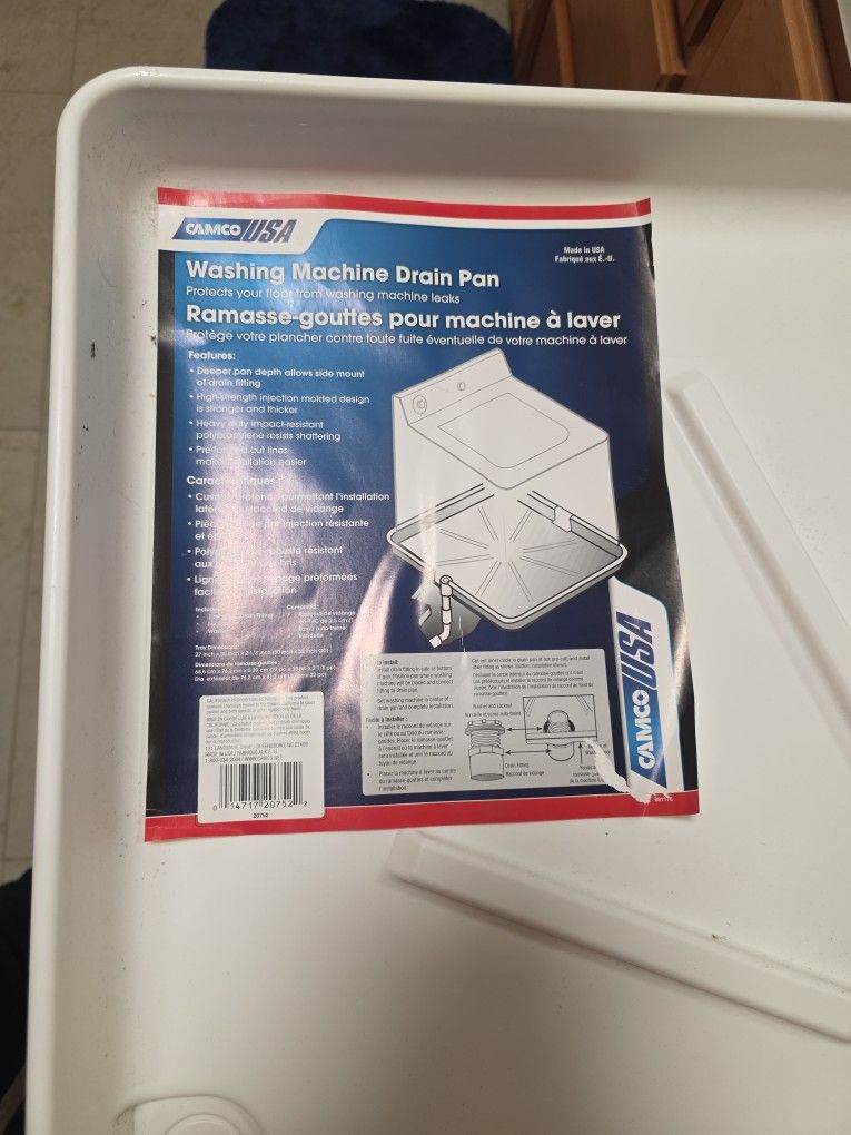 Brand New Washing Machine Drain Pan