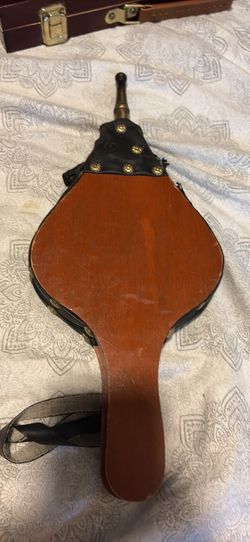 Vintage Wood and Leather Fireplace Bellows