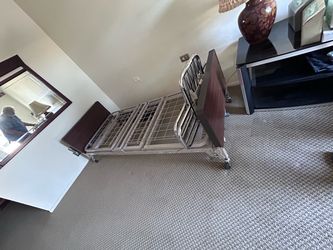 Semi electric home care bed