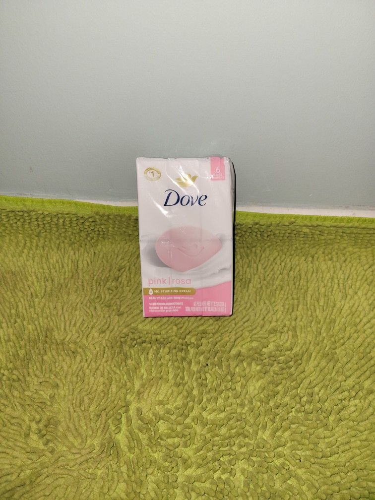 Dove 6 Bar Soap Pink Rosa Beauty Bar With Deep Moisture