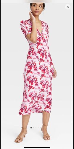 Flower long maxi dress- size Large