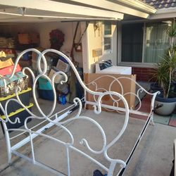 Antique Wrought Iron Bed Frame