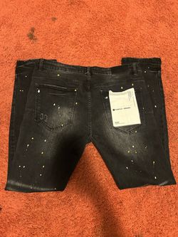 Purple jeans
