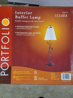 Bronze Leaf Office/Desk Lamp