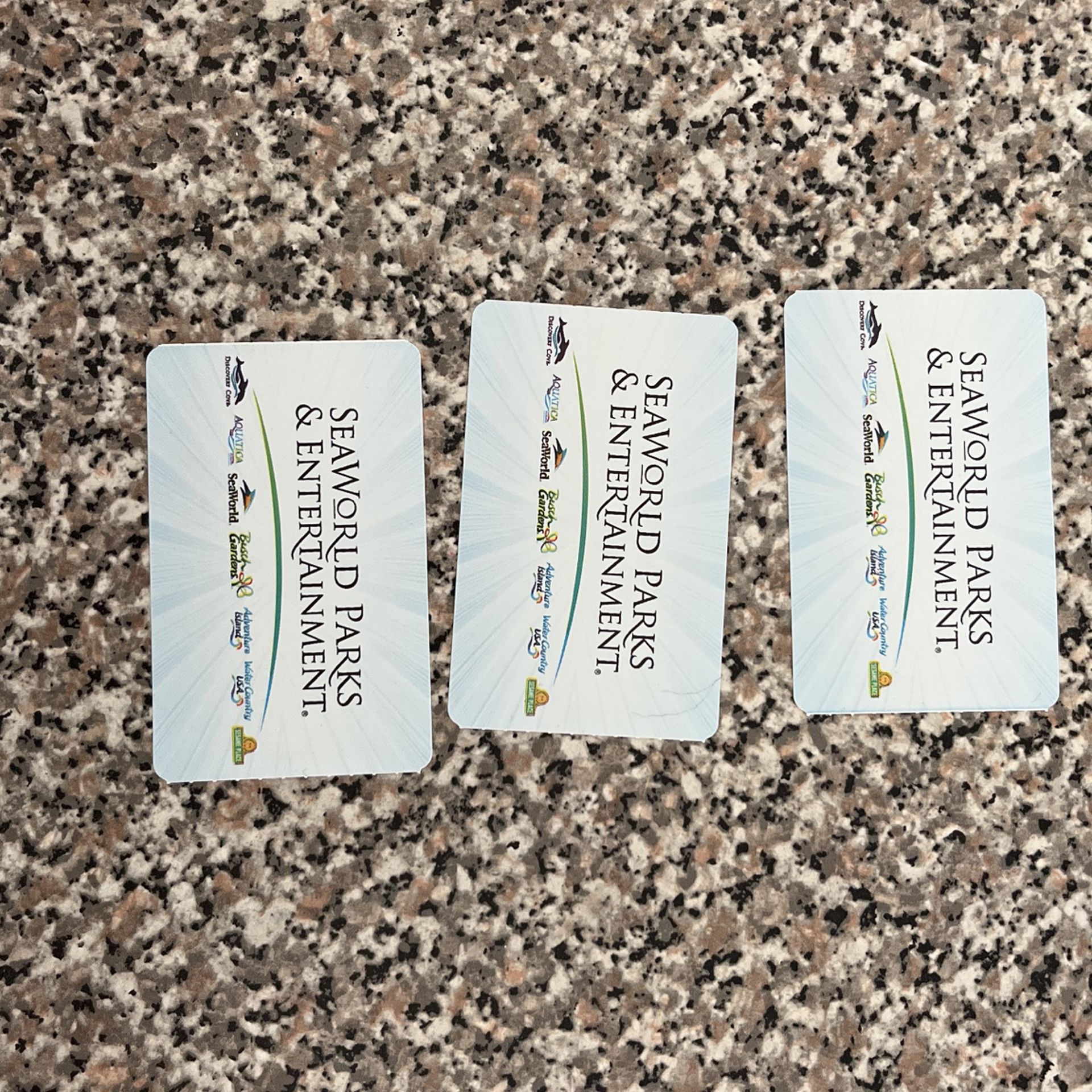 Three aquatica tickets