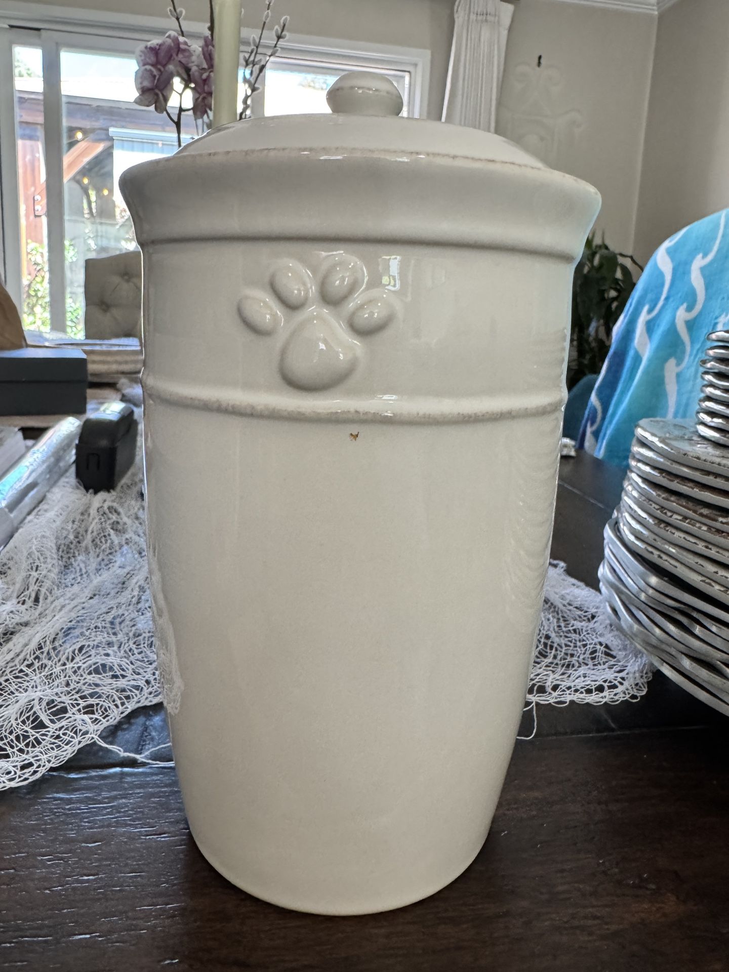 Pottery Barn Dog Treat Jar