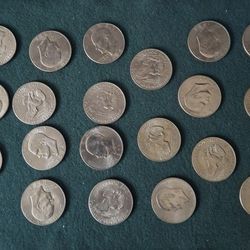 (20)Roll of Assorted Eisenhower Dollars 