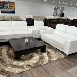 GORGEOUS WHITE SOFA LOVESEAT LIVING ROOM SET ON CLEARANCE OFFER ENDS 06/30!!!***