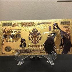 24k Gold Plated Albedo (Overlord) Banknote