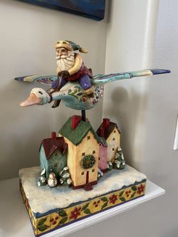 Jim Shores Collectible Santa Takes Flight Figurine