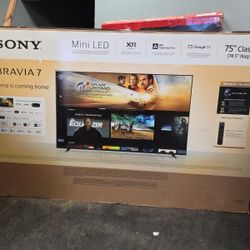 75” Sony smart 4k Bravia 7 mini led tv