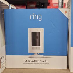Ring Stick Up Cam Plug In Nonstop Power Outdoor/Indoor Camera 
