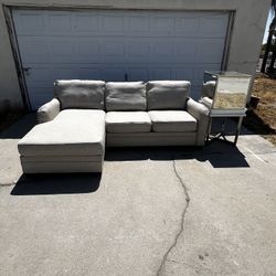 Beige Sectional Couch 