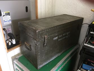 Vintage military case. 36 x 14 x 18. Heavy duty.