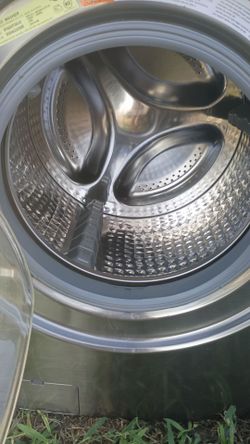 Samsung front loader washer and dryer set comes with 3 months warranty delivery and install available