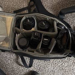 Bag Full Of Nikon Camera Lenses