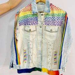 Painted Custom Jean Jacket 