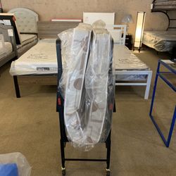 Twin Roll Away Bed Frame(4”Mattress Included)