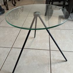 Glass End Table