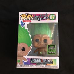 Green Troll Funko Pop 07 Spring Convention Exclusive