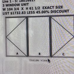 3 Window Unit for front house