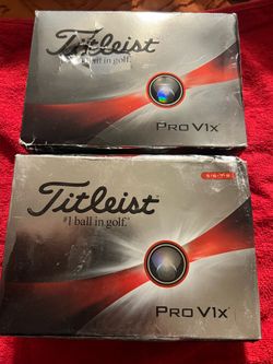 2 pks -Titleist Pro V1X Golf Balls White