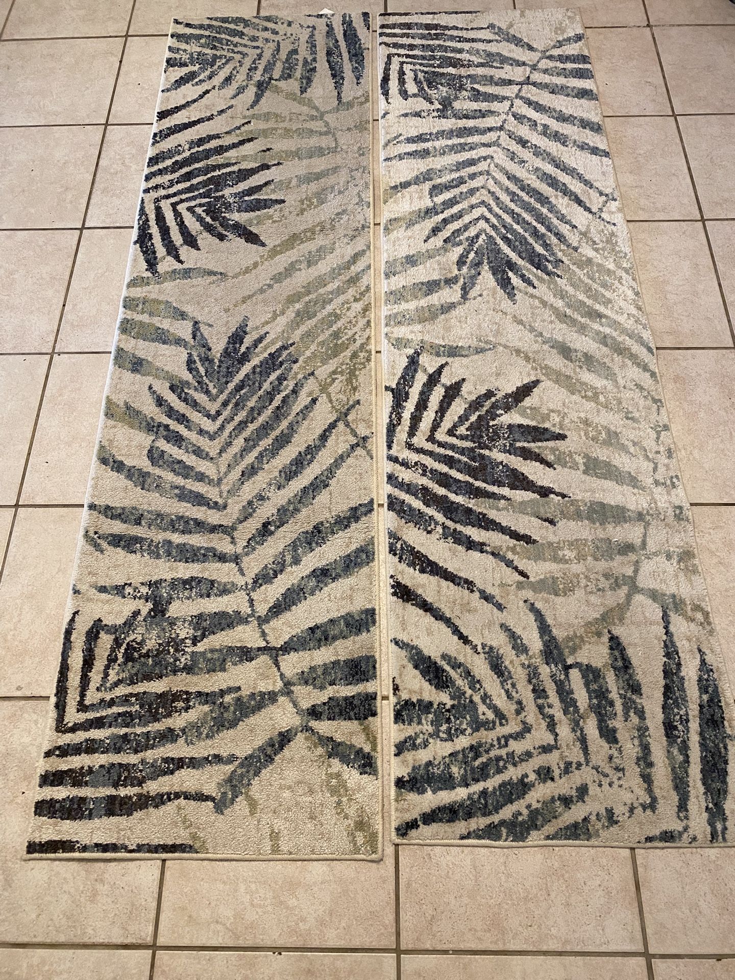 NEED GONE TODAY! 2 Allen + roth Reyna Runners 2ft 1 in x 7 ft 10 in(CAN NOT HELP MOVE)PICK UP!